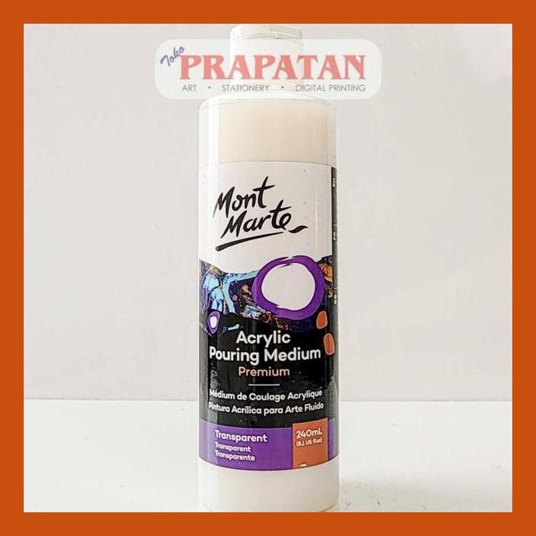 

[ PERALATAN LUKIS / GAMBAR ] MONT MARTE ACRYLIC POURING MEDIUM 240ML | MEDIUM POURING CAT AKRILIK GOOD QUALITY