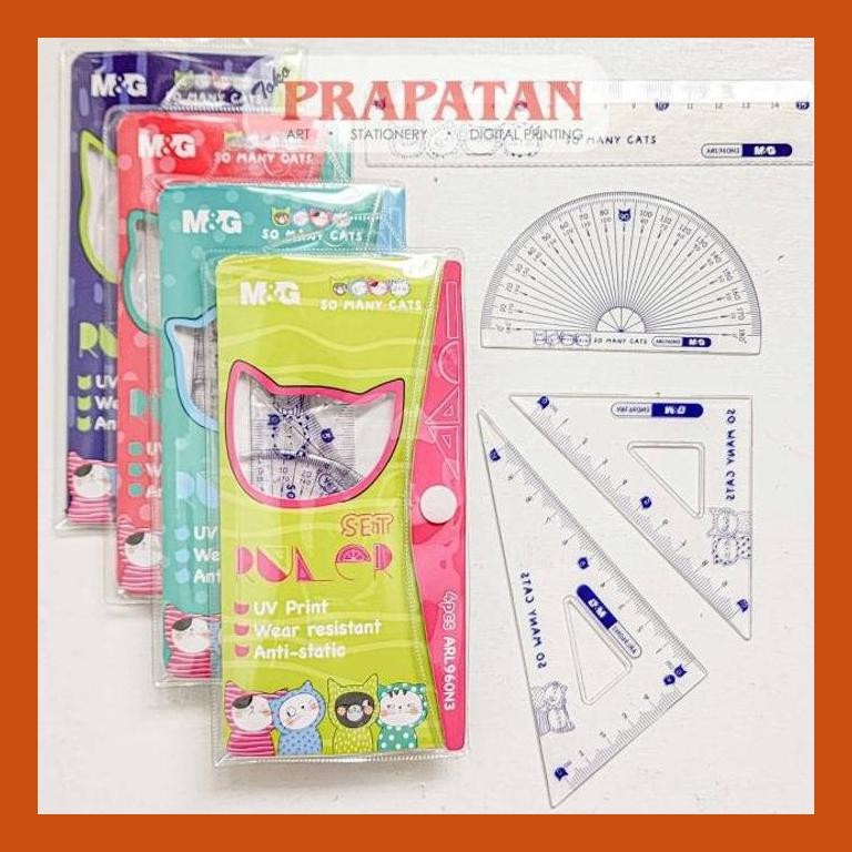 

[ PERALATAN LUKIS / GAMBAR ] M&G SO MANY CATS PENGGARIS SET ARL960N3 | PENGGARIS SET PACKING AMAN