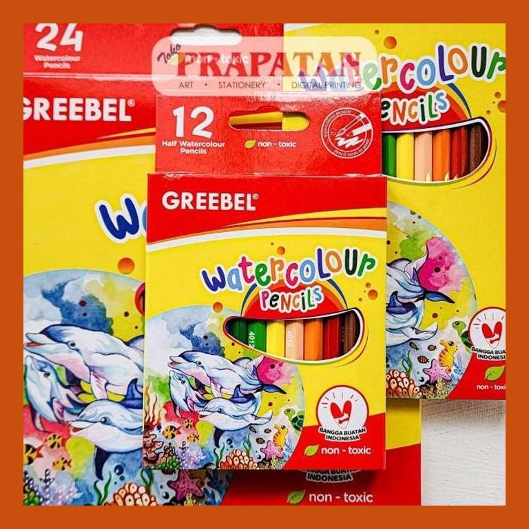 

[ PERALATAN LUKIS / GAMBAR ] PENSIL WARNA GREEBEL WATERCOLOR | WATERCOLOR PENCIL COD