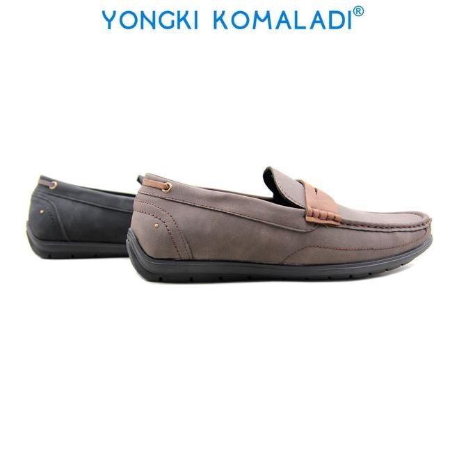 Murah [ Original ] Yongki Komaladi Moccasin Mc310-22 Men Hitam Flat Shoes Pria