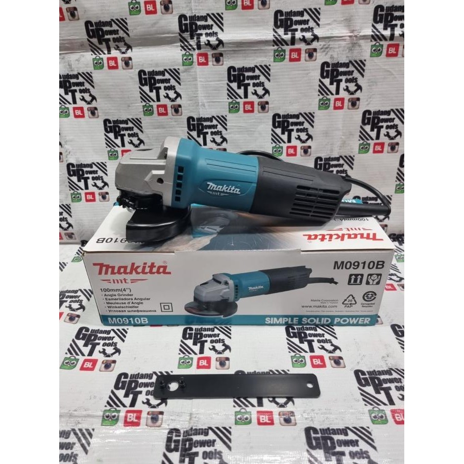 Mesin Gurinda Gerinda Tangan Makita Gurinda Angle Grinder 4'' 4In Original Dan Terpercaya