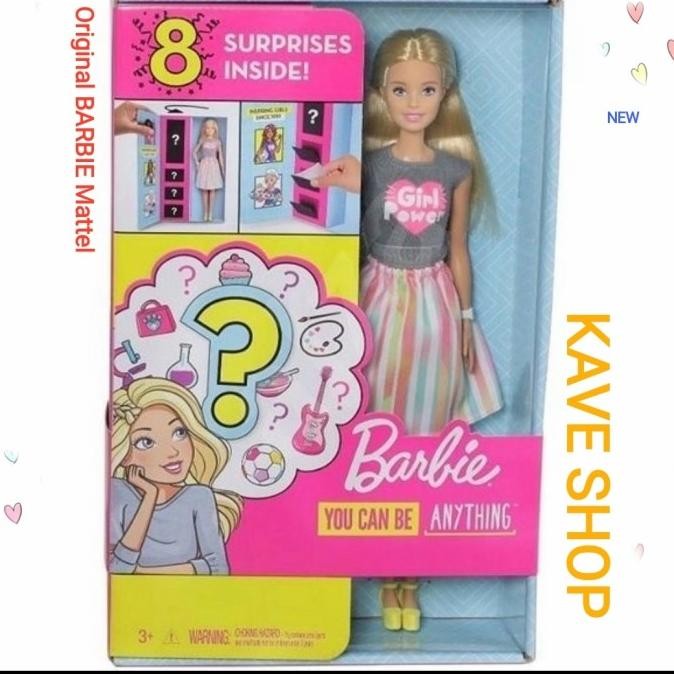 Barbie Mattel Original Suprise Careers + 3 Set Baju Original Dan Terpercaya