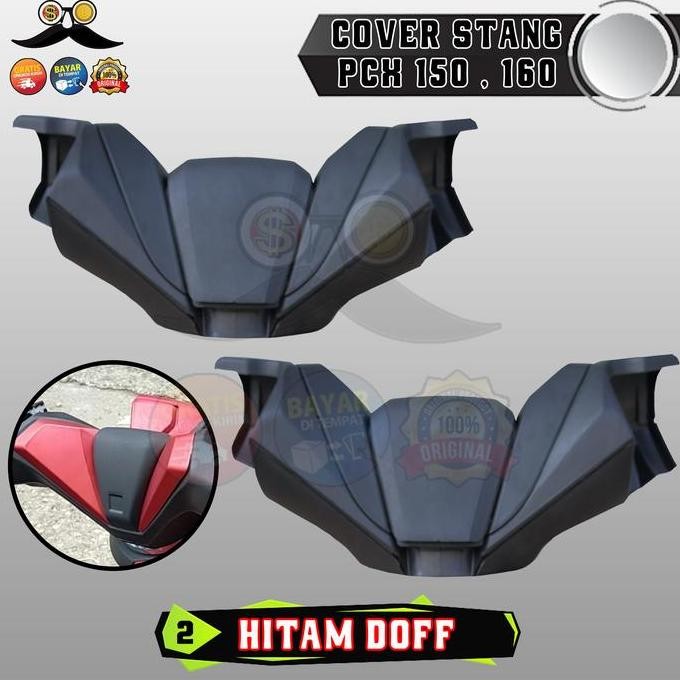Cover Stang Pcx 150 160 Cbu Abs Cbs Tutup Stir Depan Honda Carbon Karbon Fullset Dengan Baut Pnp Red