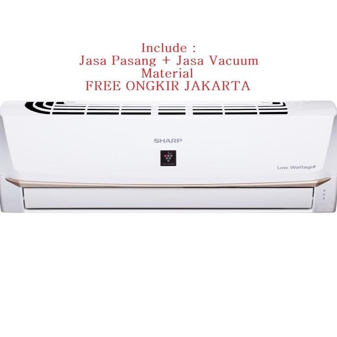 Promo Ac Sharp 1/2 Pk Lowwatt Plasmacluster Ah-Ap5Uhl Freon R-32, 330W Original Dan Terpercaya