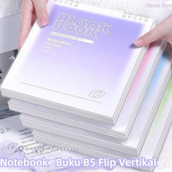 

Notebook Buku Binder B5/Notebook Warna Gradasi Buku B5 Flip Vertikal/Tulis Sekolah Buku Notebook Aesthetic