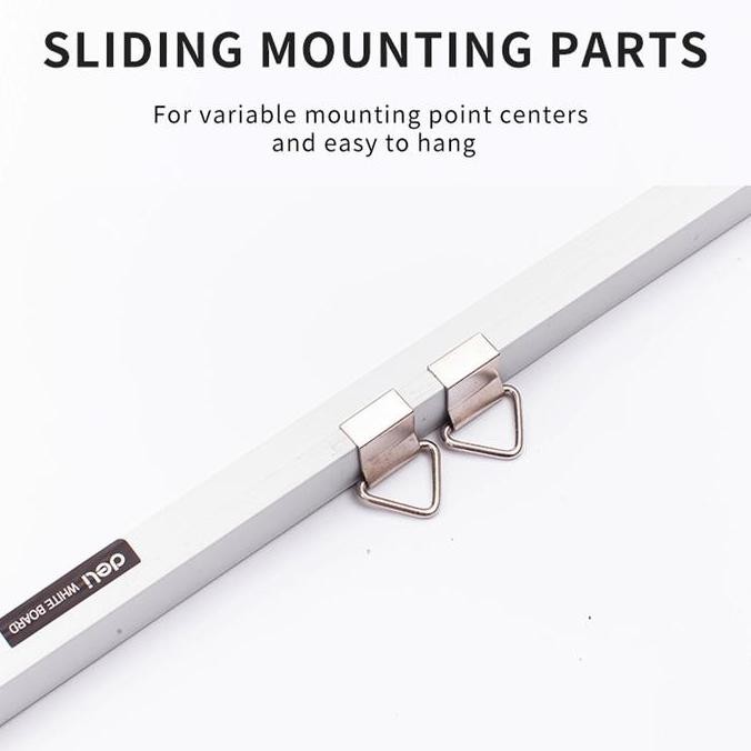 

Deli Whiteboard Papan Tulis Putih 450600Mm E39032A Aluminium New Stok