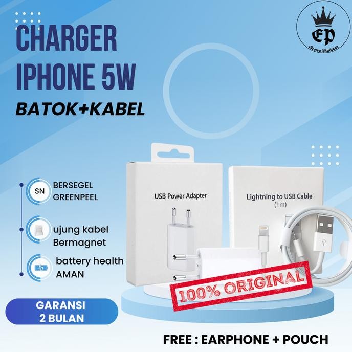 NEW Charger iPhone original 5/5s 6/6plus 7/7plus 8/8plus xr xmax Ori