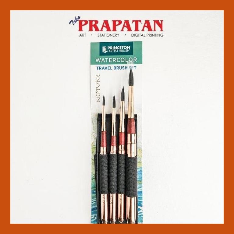 

[ PERALATAN LUKIS / GAMBAR ] KUAS LUKIS PRINCETON WATERCOLOR TRAVEL BRUSH SET NEPTUNE SIAP KIRIM