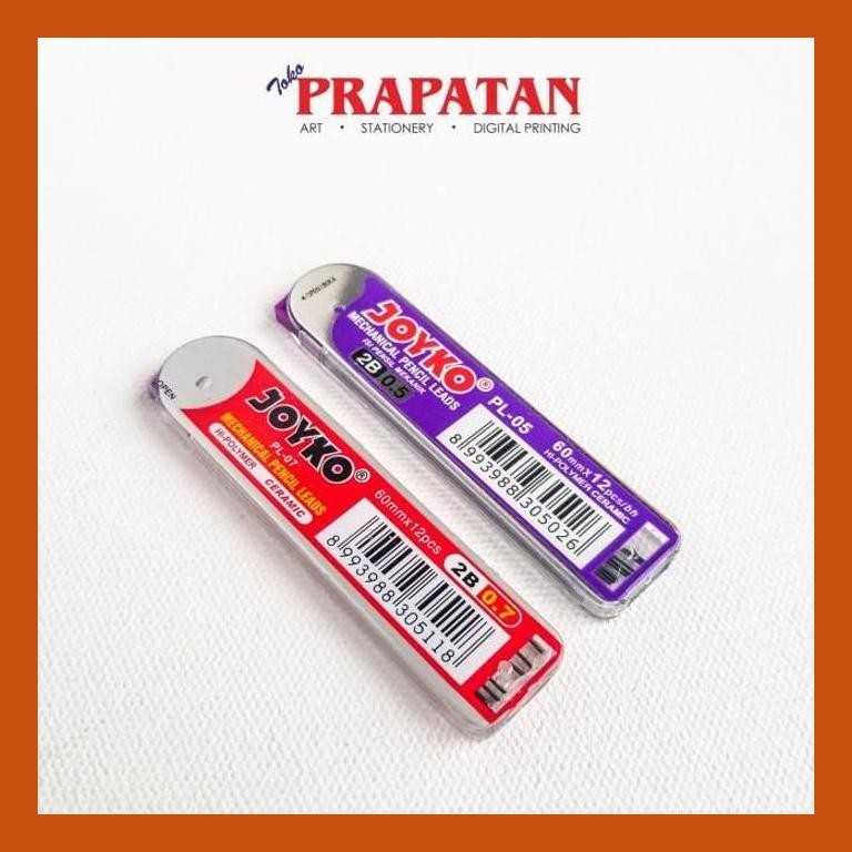 

[ PERALATAN LUKIS / GAMBAR ] ISI PENSIL MEKANIK JOYKO PL-05 / 2B / 0.5 MM / PENCIL LEAD COD