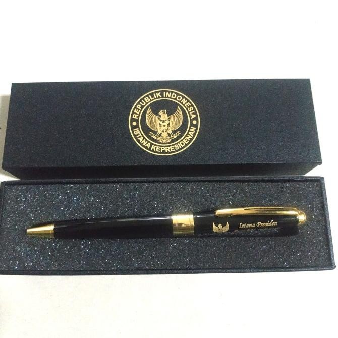 

NEW pulpen stainless mewah istana presiden exclusive gratis Grafir nama