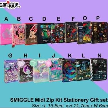 

NEW SMIGGLE Midi Zip Kit Stationery Gift set