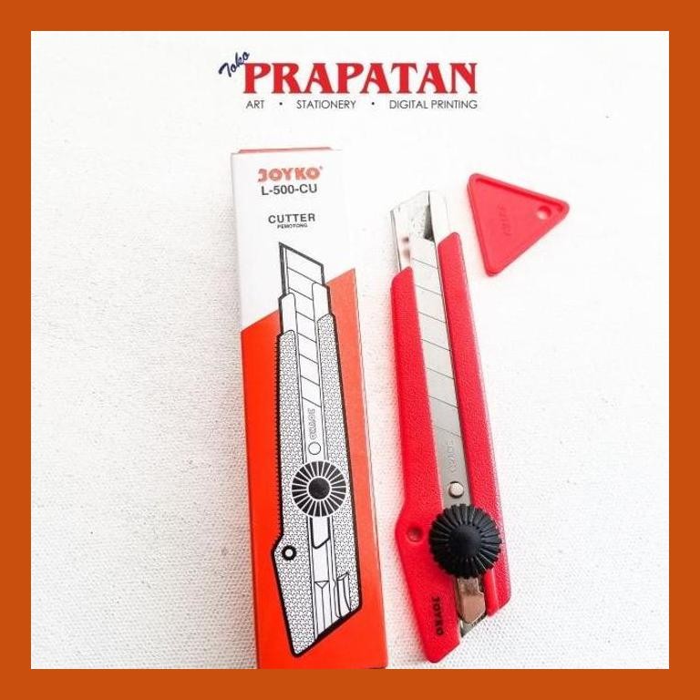 

[ PERALATAN LUKIS / GAMBAR ] JOYKO CUTTER L-500-CU / PEMOTONG PACKING AMAN