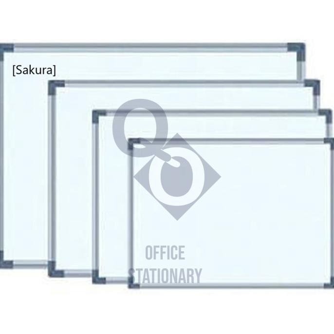 

TERMURAH - Papan Tulis Whiteboard Sakura 60 x 90 - White Board Magnet Gantung