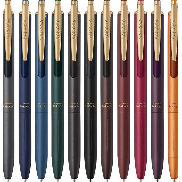 

NEW Zebra Sarasa Grand 0.5 mm Gel Pen Vintage Single/Set of 11 Color