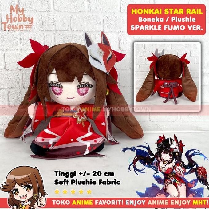 BONEKA ANIME GAME KARAKTER HONKAI STAR RAIL SPARKLE FUMO VERSION PLUSHIE DOLL 1204T