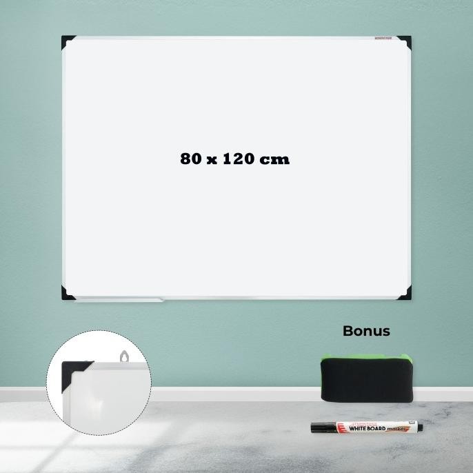

BEBAS ONGKIR - papan tulis - whiteboard 80 x 120