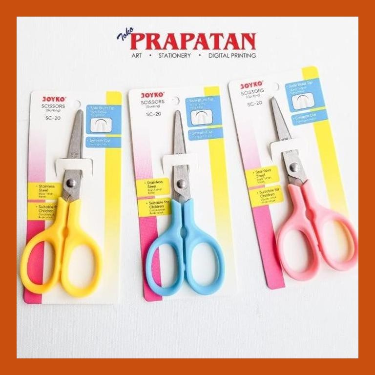 

[ PERALATAN LUKIS / GAMBAR ] JOYKO SCISSORS SC-20 GUNTING ANAK SIAP KIRIM