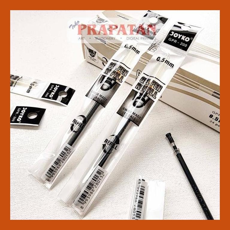 

[ PERALATAN LUKIS / GAMBAR ] JOYKO REFILL GEL PEN GPR-200 0.5MM PACKING AMAN