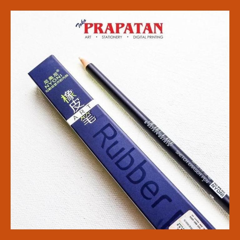 

[ PERALATAN LUKIS / GAMBAR ] NYONI FINE ART RUBBER SKETCH ERASER PEN PENGHAPUS COD