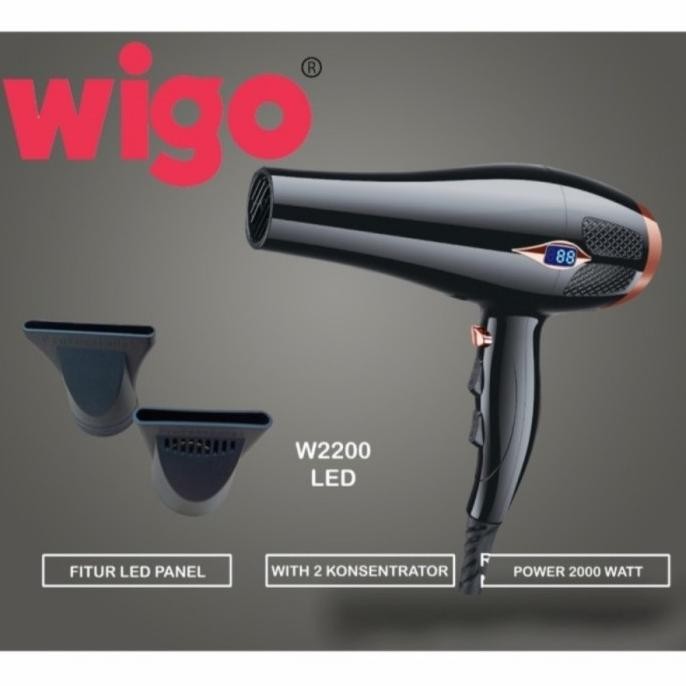 Haridryer Wigo W-2200 Pro IONIC ORIGINAL - Hairdryer Wigo W2200