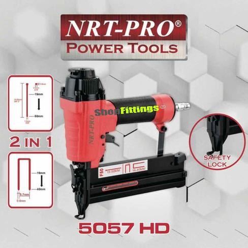 

NRT Pro 5057 Mesin Paku Tembak Angin F50 Air Nailer Gun Stapler 2 in 1