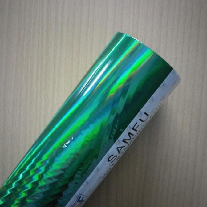 CO Hot stamping foil HOLOGRAM HIJAU GLOSY D04