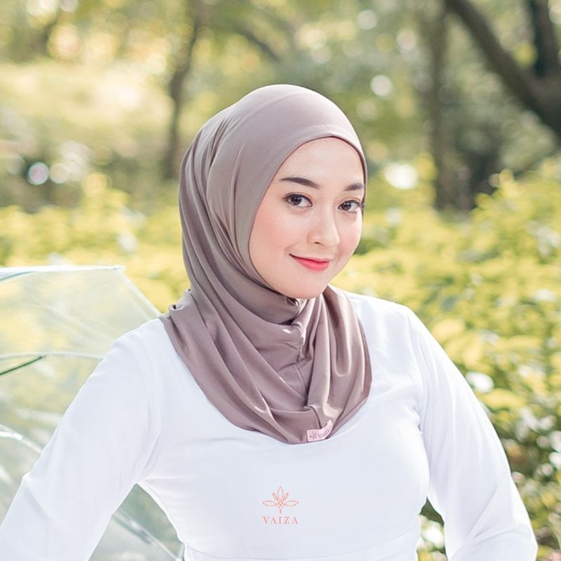 VAIZA - [ Kila Sport Hijab ]  Hijab Istant Bergo Sport Tanpa Pet Bahan Jersey Premium