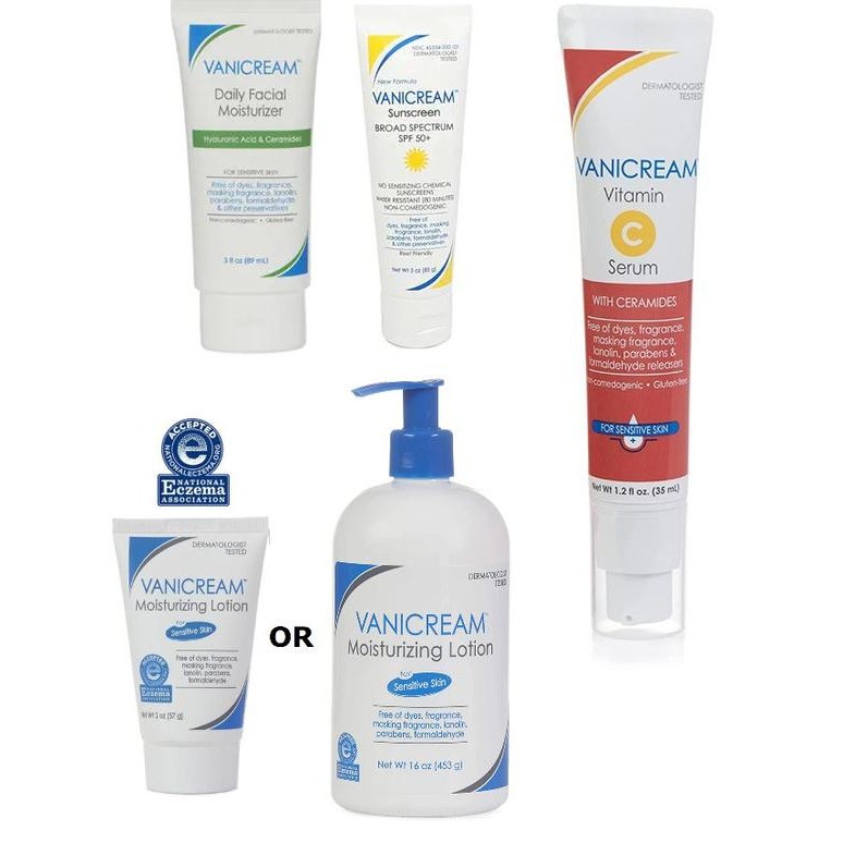 Vanicream Moisturizing Skin Cream Lotion Facial Moisturizer Sunscreen _-L