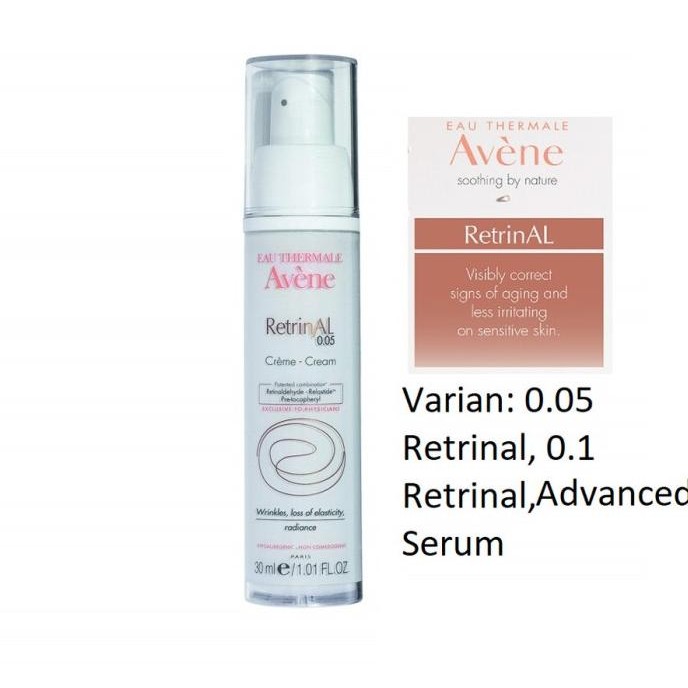 Avene RetrinAL 0.1 0.05 Intensive Cream Retinaldehyde Retinol Serum Ey _-L