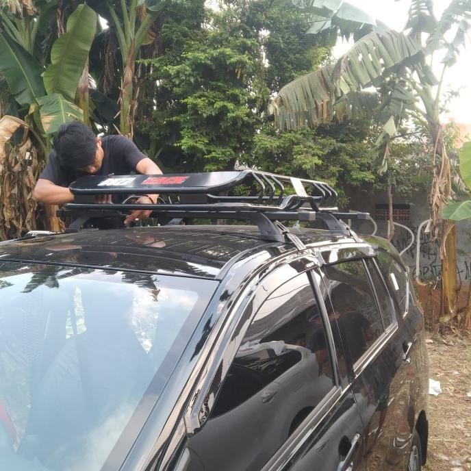 Roof Rack Atas Mobil Avanza/ Xenia Merk Buzz Rack+Kaki Jepit Body Original Dan Terpercaya