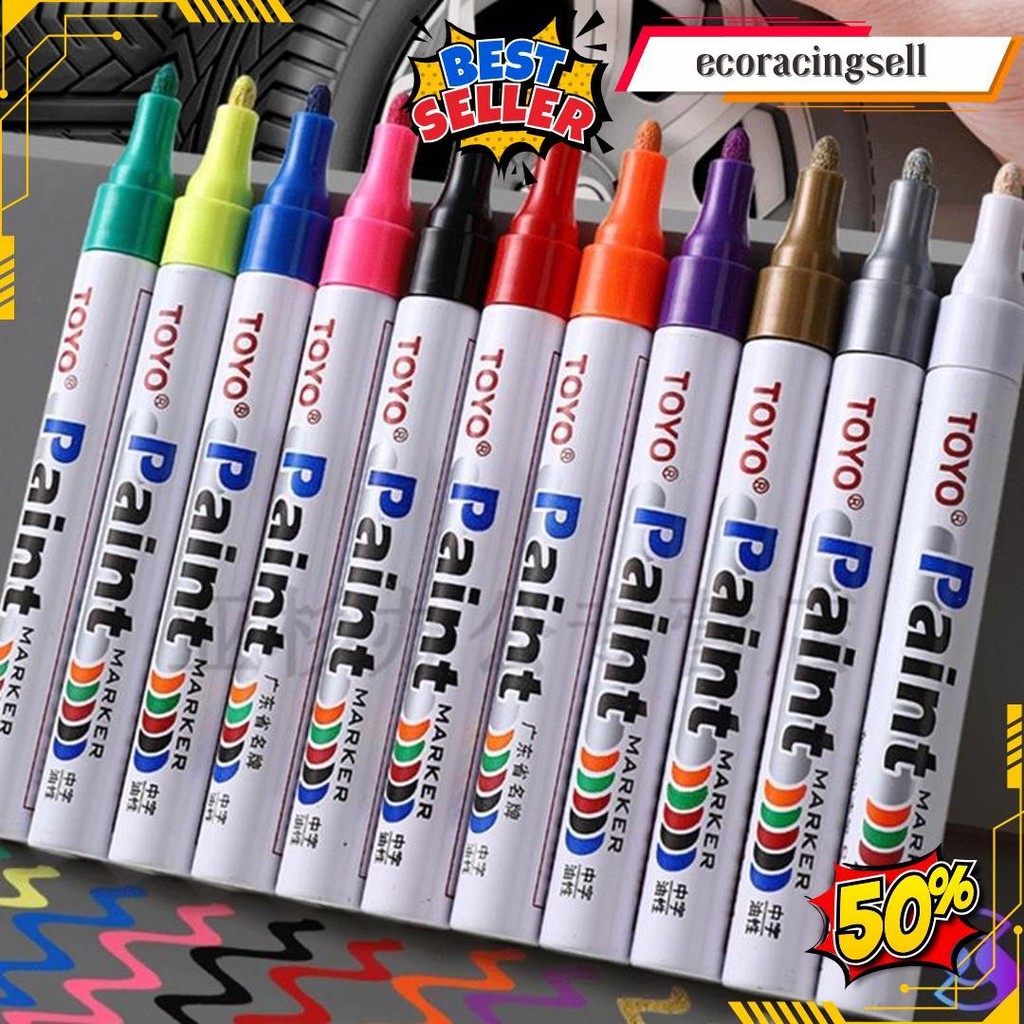 

Spidol Ban Paint Marker Mobil Motor /Permanent Marker Toyo Original -Suning Mall Termurah Banget