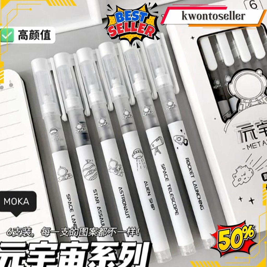 

Bulpoin Set Isi 6Pcs Premium / Pena Set/ Pena Premium / Pena Sekolah Termurah Banget