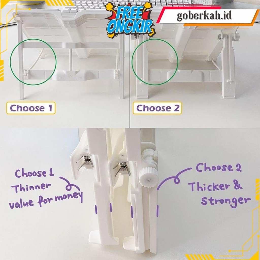 

Winzige Desktop Reading Book Stand Holder Adjustable Dudukan Penyangga Tatakan Buku Utk Membaca Terlaris