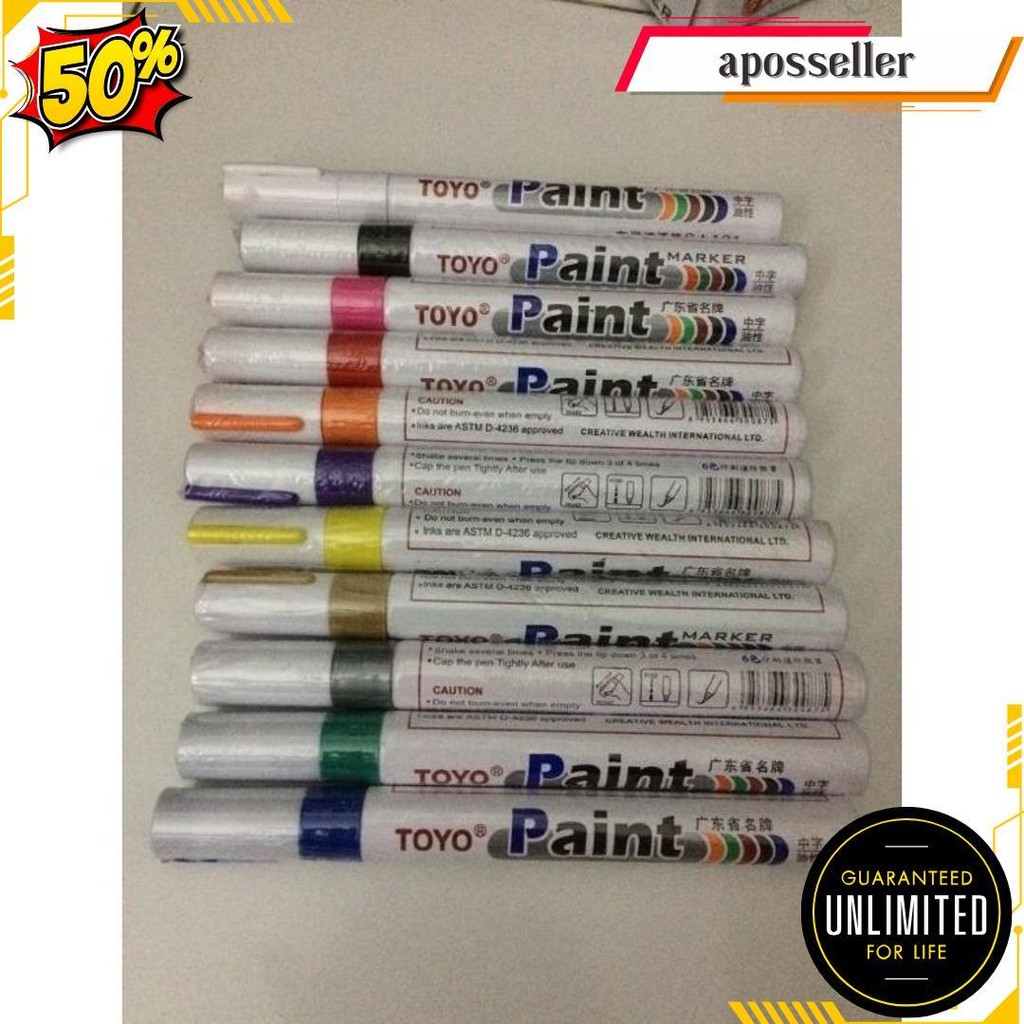 

Spidol Ban Toyosa101 Original Warna Beragam Untuk Semua Media Termurah Banget