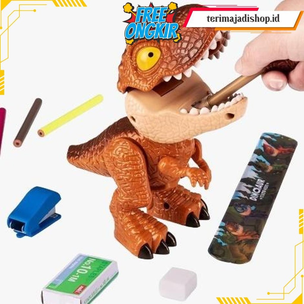

Dinosaur Plane 6In1 Stationery 5In1 Serutan Dino Rautan Dino Original Produk