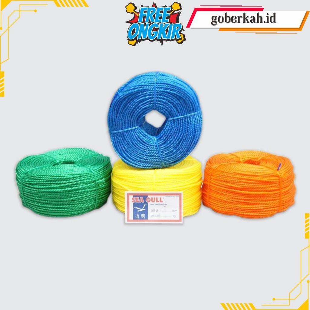 

Tali Tampar Sea Gull 3 Mm - Per Roll @200 Meter Original Produk