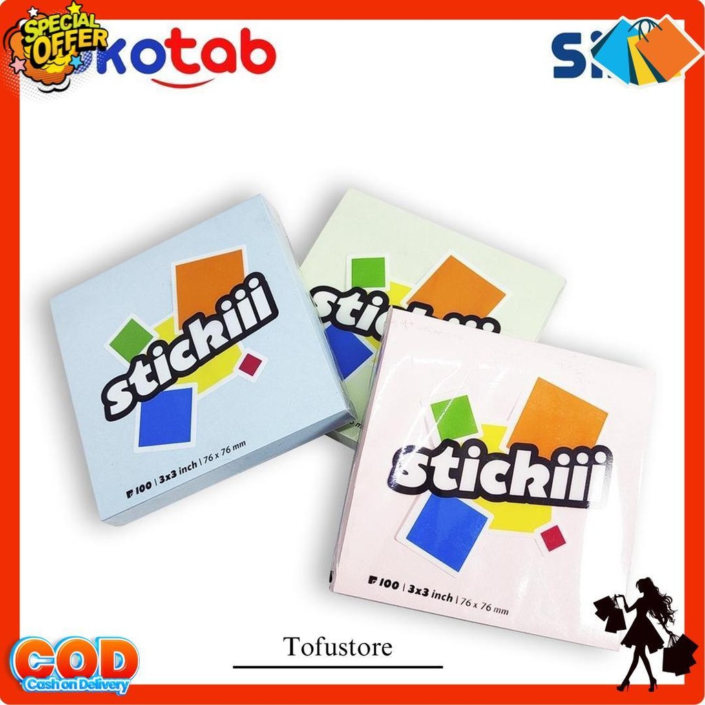 

Tokotab - Stickiii Sticky Notes Sidu Rainbow Pastel Bisa Cod