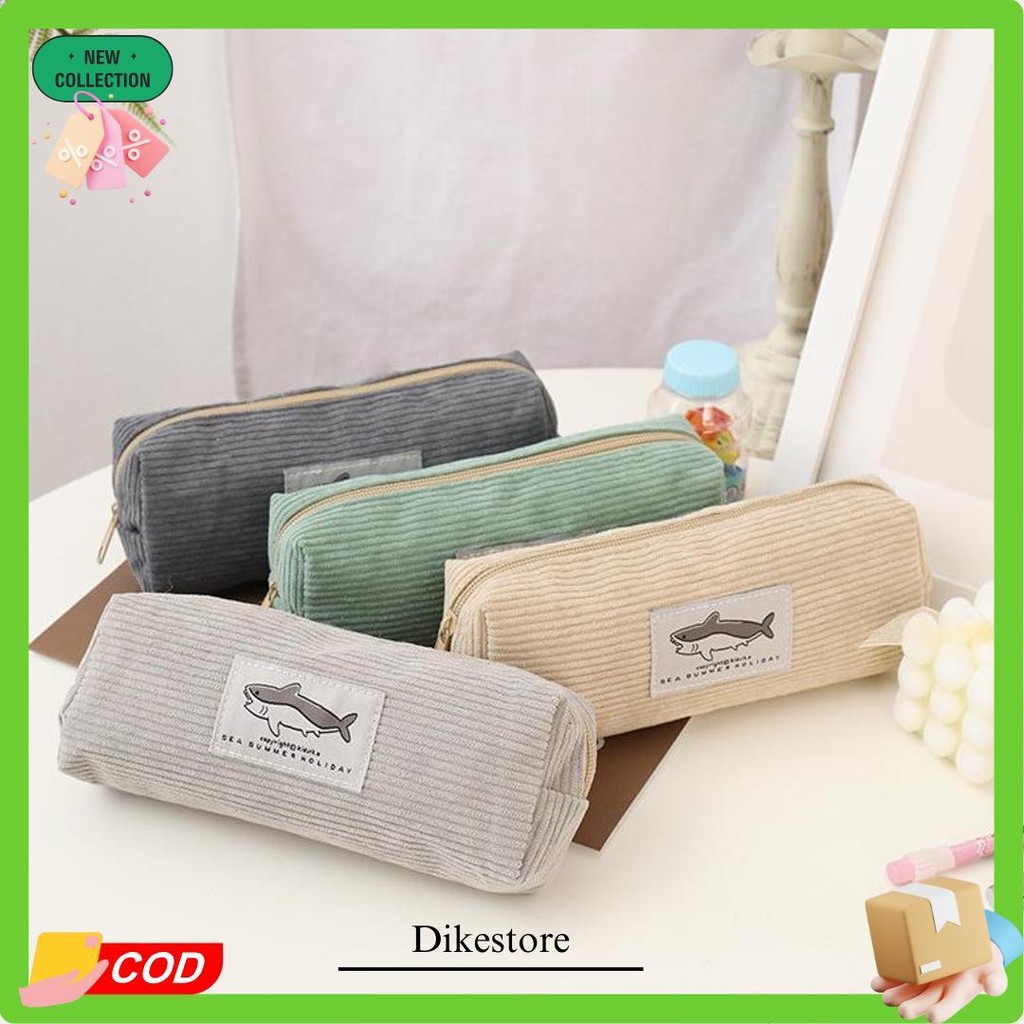 

Tokotab - Sharkie Tempat Pensil Corduroy Hiu Lucu Korduroi Kotak Alat Tulis Pencase Cosmetic Pouch Bag Pencil Case Pouch Aesthetic Kain Gratis Ongkir