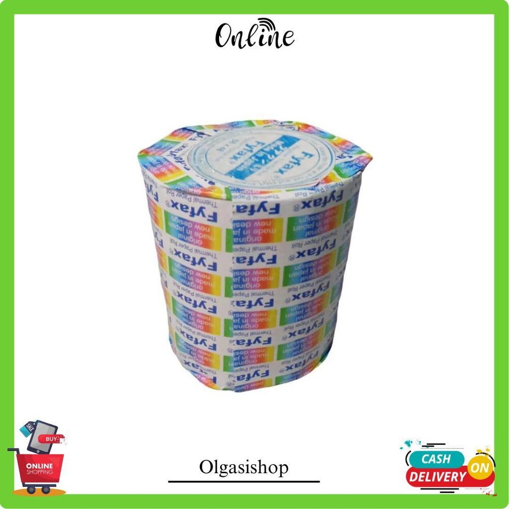 

Thermal Paper (Kertas Kasir) Fyfax 58X48 1 Pack ( 10 Roll) Atk Termurah Banget