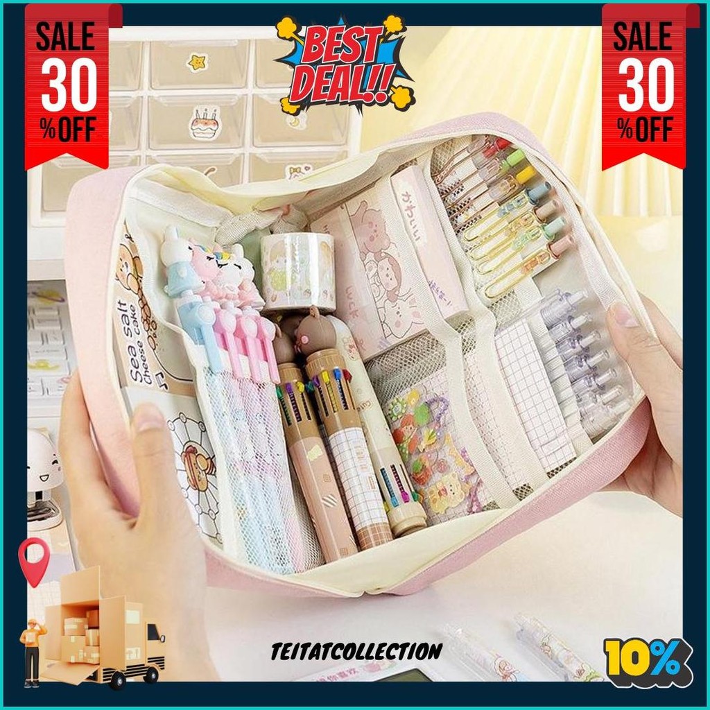 

Carat 12 Layer Tas Tempat Pensil Case Pouch Anak Sekolah Transparan Kapasitas Besar Stationery Kantor A020 Termurah Banget