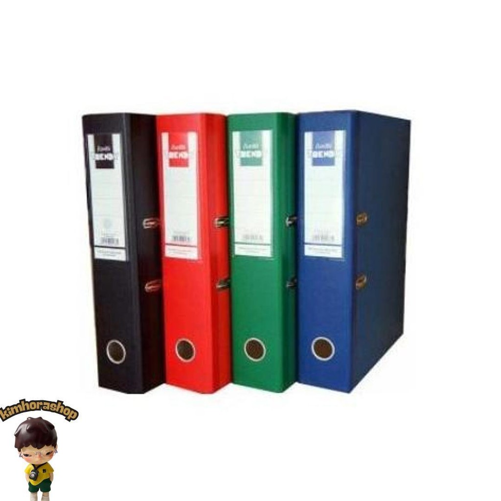 

Ordner Bantex Trendy Warna Hitam Merah Hijau Biru Folio 1446 7Cm Murah
