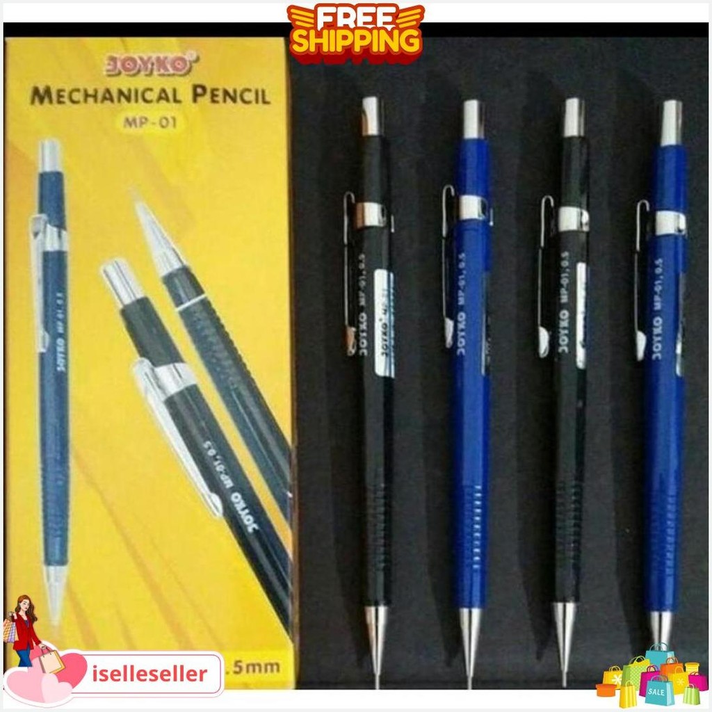 

1 Pensil Mekanik Joyko 0,5 Mm Desain Elegan Isi 12 Termurah Banget
