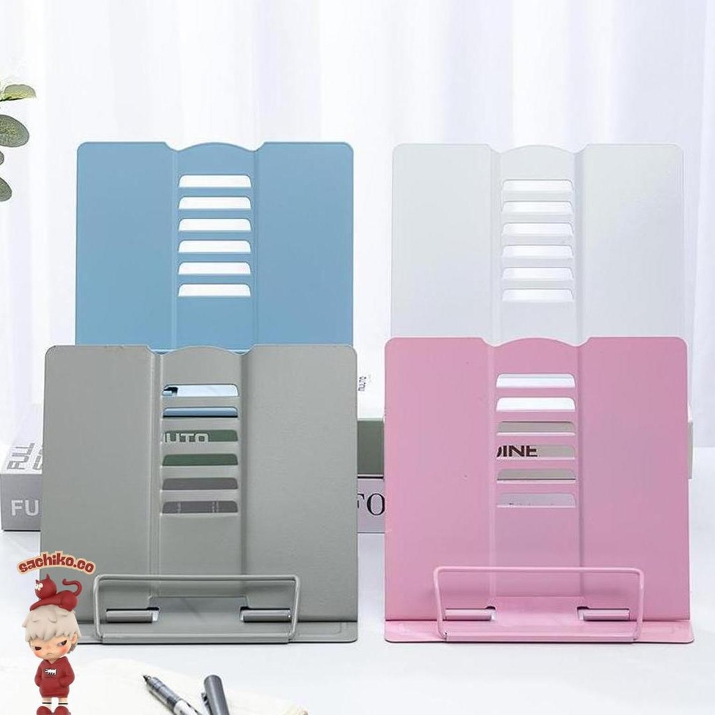 

Triple W Penyangga Buku Berdiri Bracket Book Stand Teks Reading Holder Metal Adjustable Promo