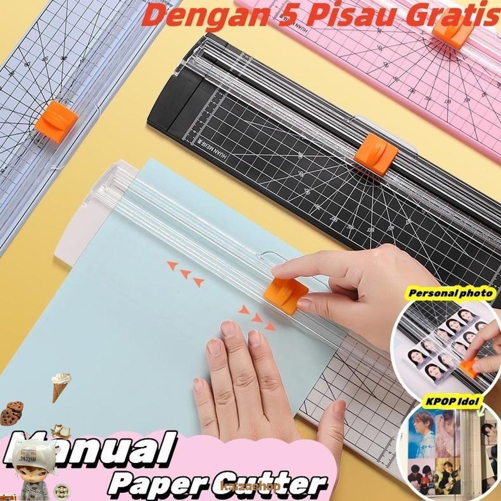 

Alat Potong Kertas Paper Cutter Paper Trimmer Kertas A4 Pemotong Kertas Portabel 12 Inci | Pemangkas Kertas Dengan 5 Pisau Pemotong Gratis Termasuk! Murah