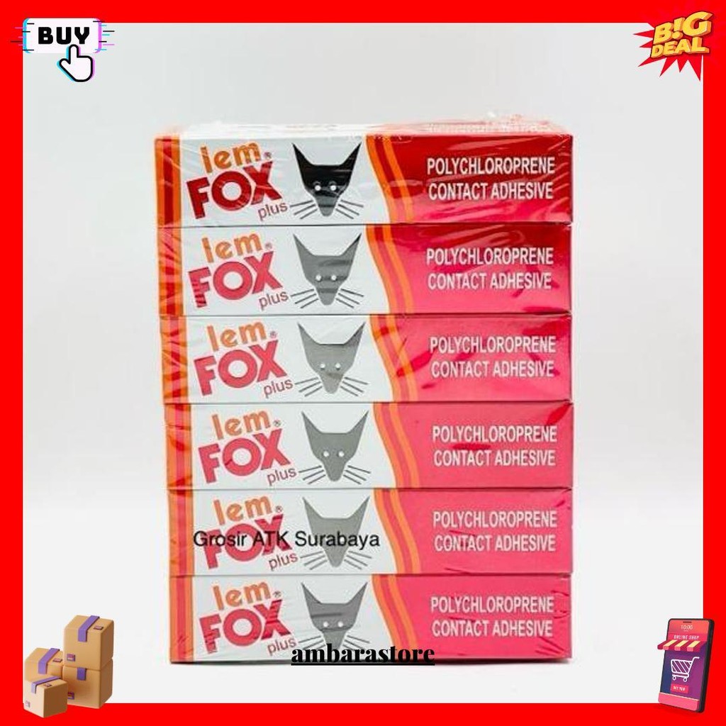 

Lem Fox Plus 20 Gr / Lem Fox Plus Tube 20 Gr Gram Asli Original Termurah Banget