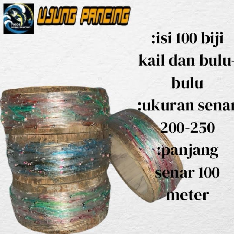 COD Pancing Tonda Ikan Tongkol & Cakalang Siap Pakai Dengan Umpan Bulu-Bulu sd-46