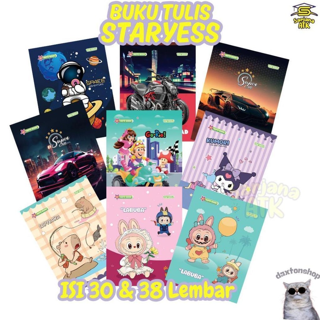 

(Harga Per Pak Isi 10) Buku Tulis 38 Lembar You By Kiky Diskon
