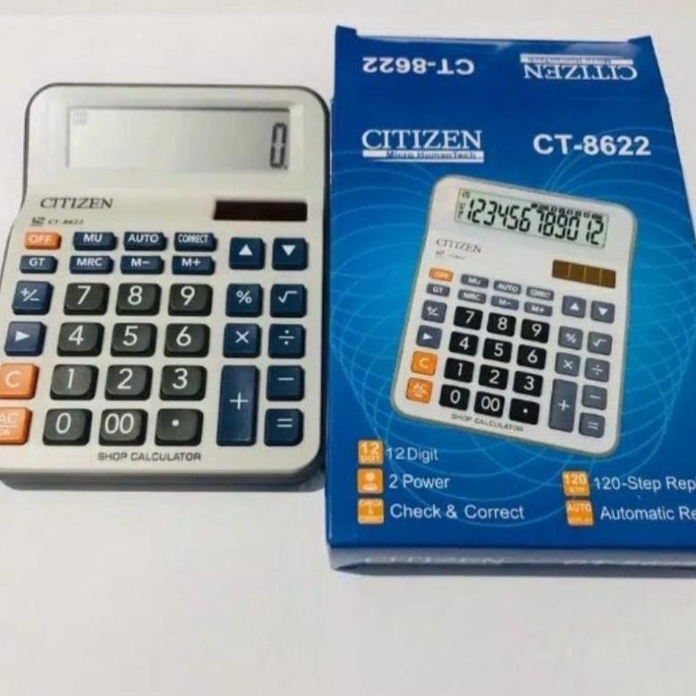 

VD08 KALKULATOR MEJA CITIZEN CT 8622 - Check & Correct Calculator CT8622 Premium