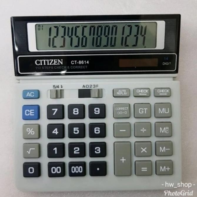 

QV21 KALKULATOR DESKTOP MEJA Citi.Zen CT-8614 / CALCULATOR 14 DIGIT CEK ULANG CT8614 Terlaris