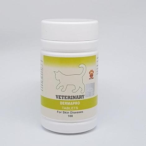 gfd-6 DermaPro Derma Pro Cat Kucing 1 Botol 100 Tablet Raid-All Veterinary Obat Jamur Gatal Scabies 